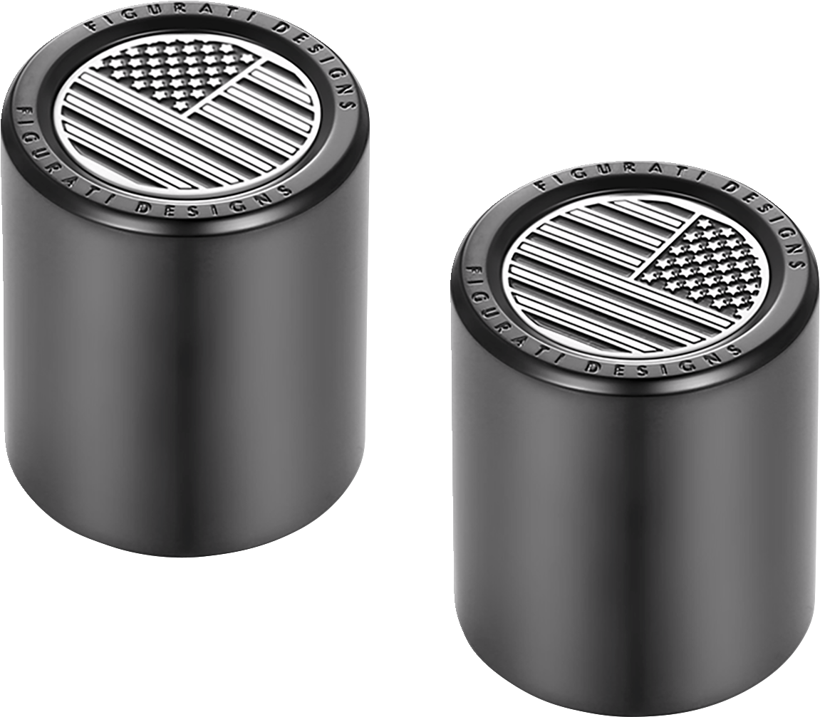 Docking Hardware Covers - American Flag - Black - Image 3