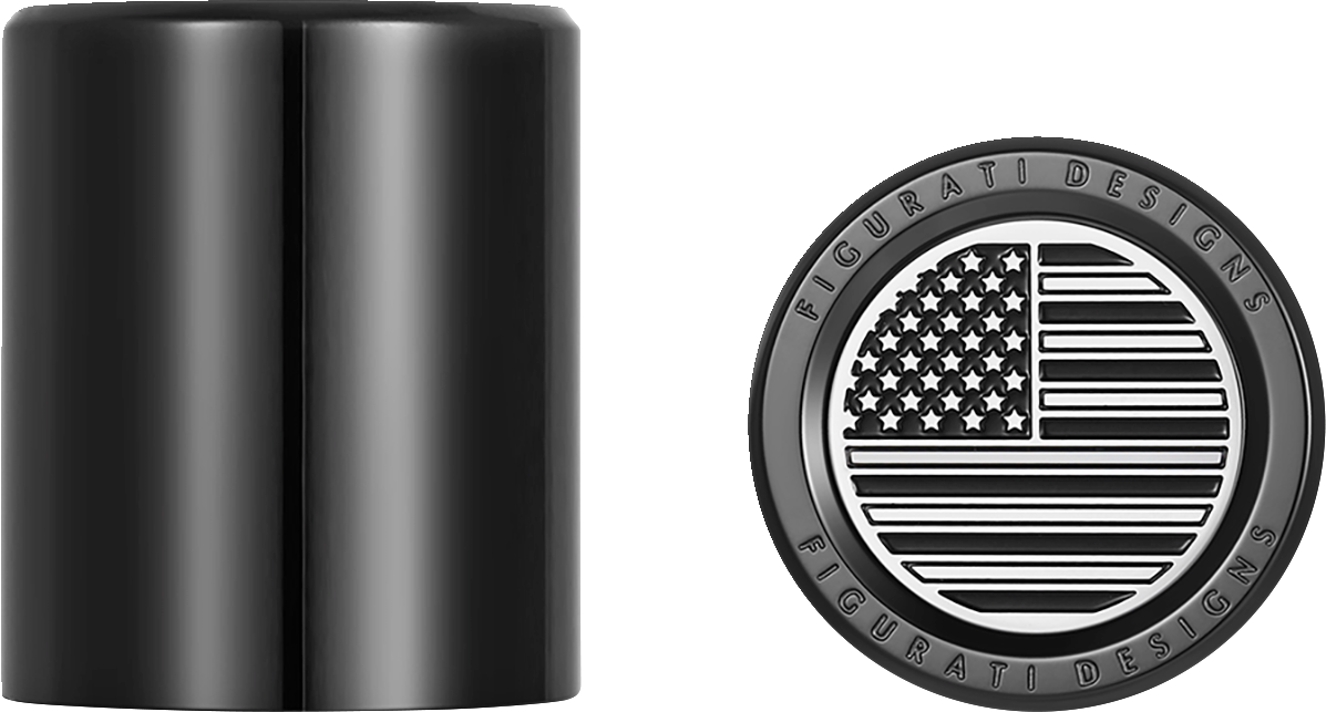 Docking Hardware Covers - American Flag - Black - Image 2