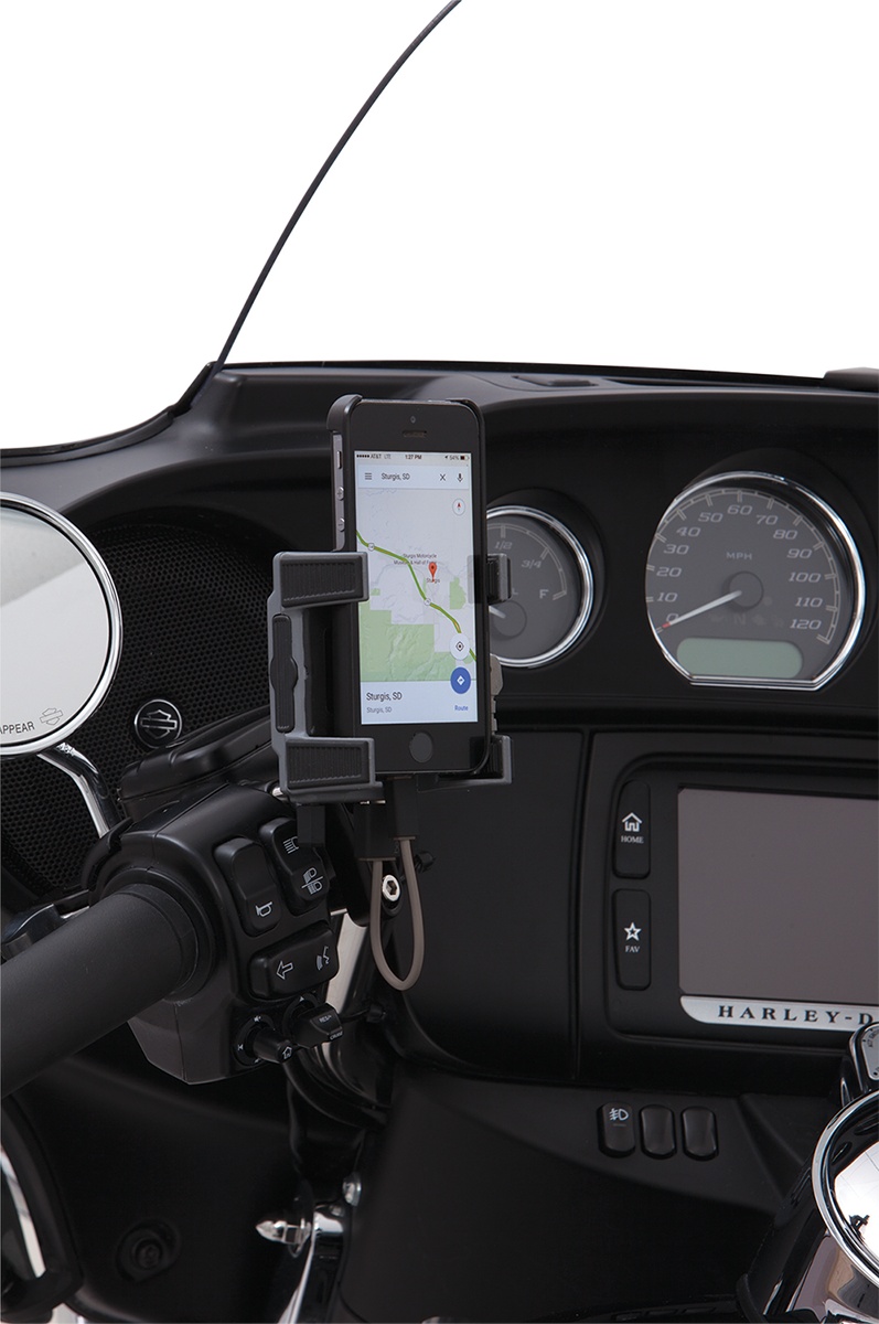 Premium Holder W/Charger - Black Mount