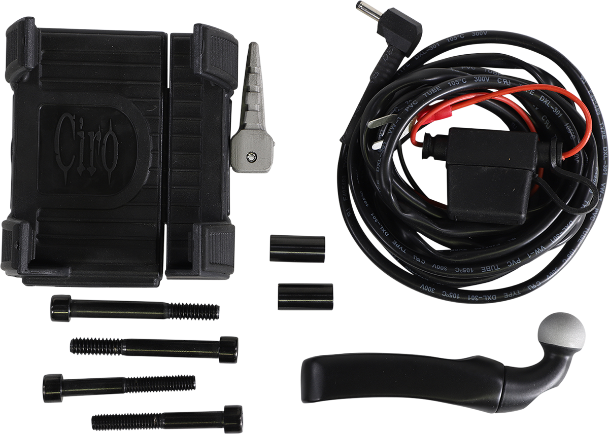 Premium Holder W/Charger - Black Mount - Image 3