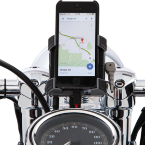 Premium Holder W/Charger - Black Mount