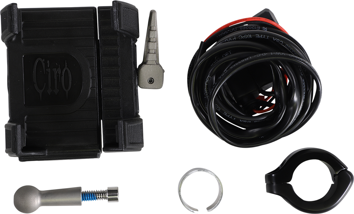 Premium Holder W/Charger - Black Mount - Image 2