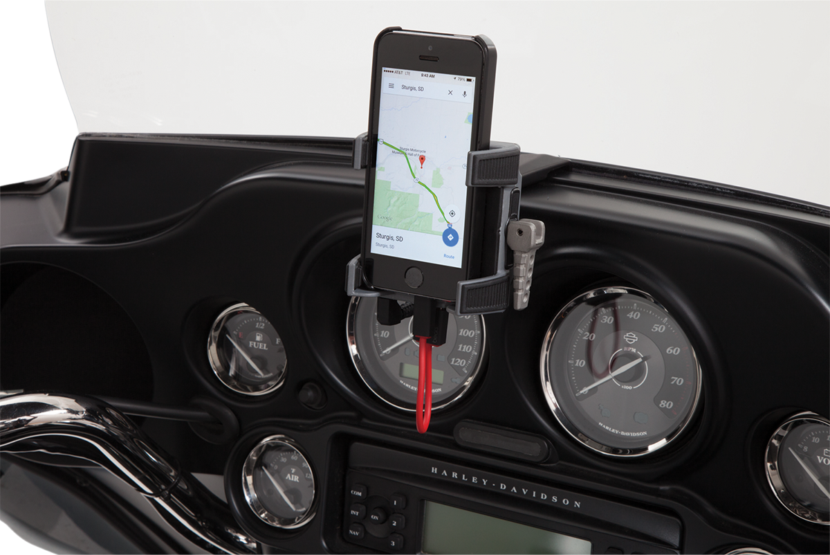 Premium Holder W/Charger - '14-'20 FLHT