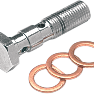Banjo Bolt - 3/8-24 - Double - Chrome