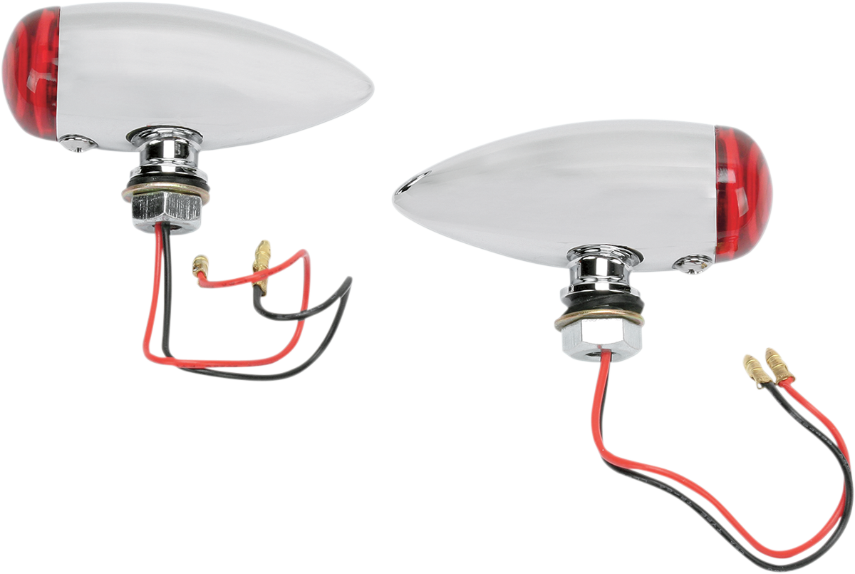 Bullet LED Marker Lights - Smooth - Red
