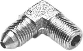 Fitting - -3 to 1/8" NPT - 90° - Chrome