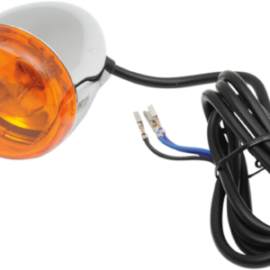 Front Signal Light Assembly - Chrome/Amber - Dual-Filament