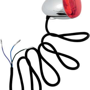 Turn Signal - Chrome/Red
