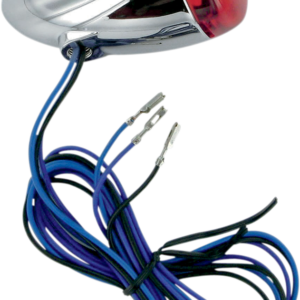 Turn Signal - Chrome/Red