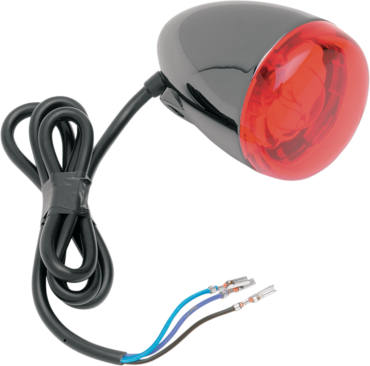 Turn Signal - Black Nickel/Red