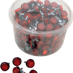 License Plate Reflectors - 150ct Tub - Red
