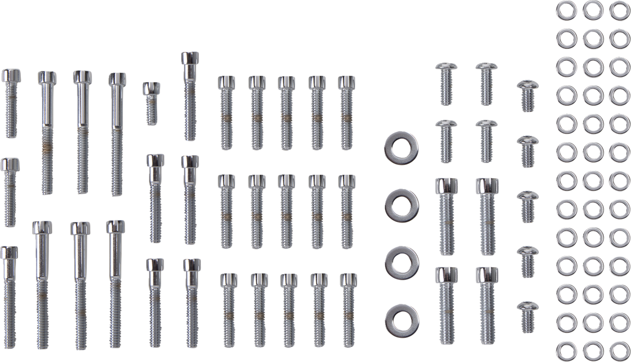 Bolt Kit - Side Cover - Socket-Head - Chrome