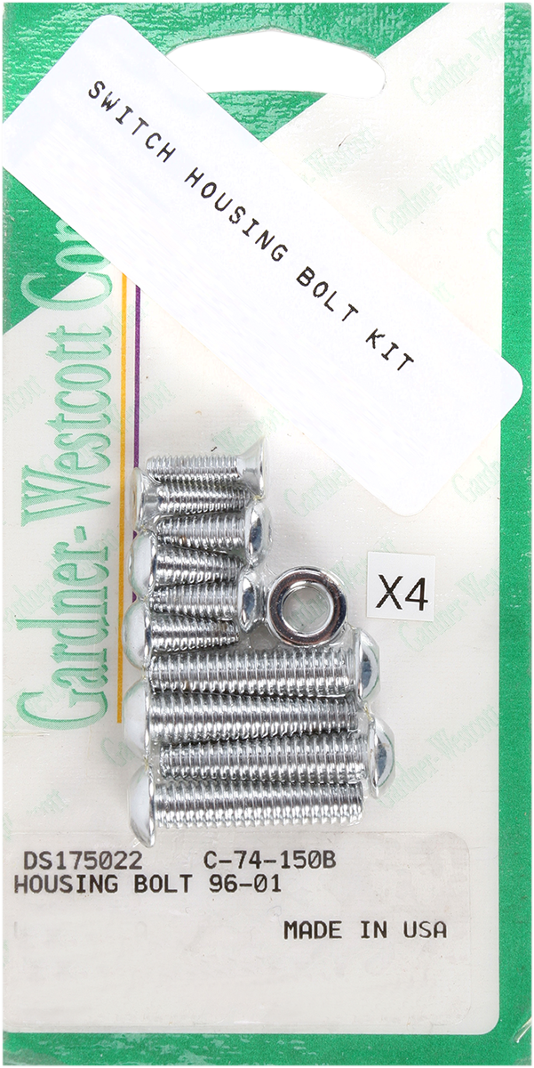 Bolt Kit - Switch Housing - Socket-Head - Chrome