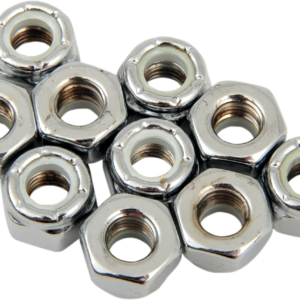 Nuts - Nylon - Chrome - 1/4"-28