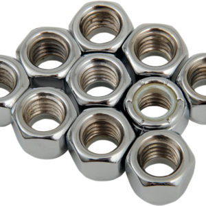 Nuts - Nylon - Chrome - 3/8"-16