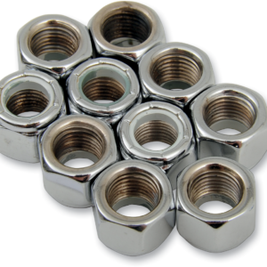 Nuts - Nylon - Chrome - 3/8"-24