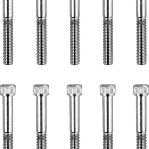 Bolts - Socket-Head/Replacement - Knurled/Fine Thread - 1/4"-28 x 2" - 10 Pack
