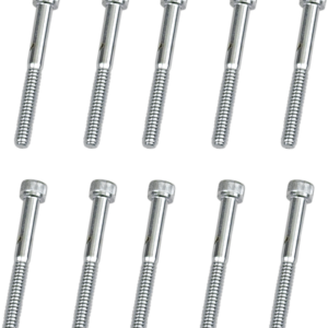 Bolts - Socket-Head - Replacement - Knurled/Coarse Thread - #10-24 x 1-3/4" - 10 Pack