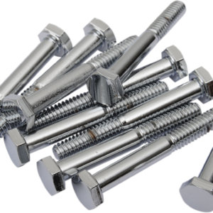 Bolts - Hex-Head - Chrome - 1/4"-20 x 1-3/4"