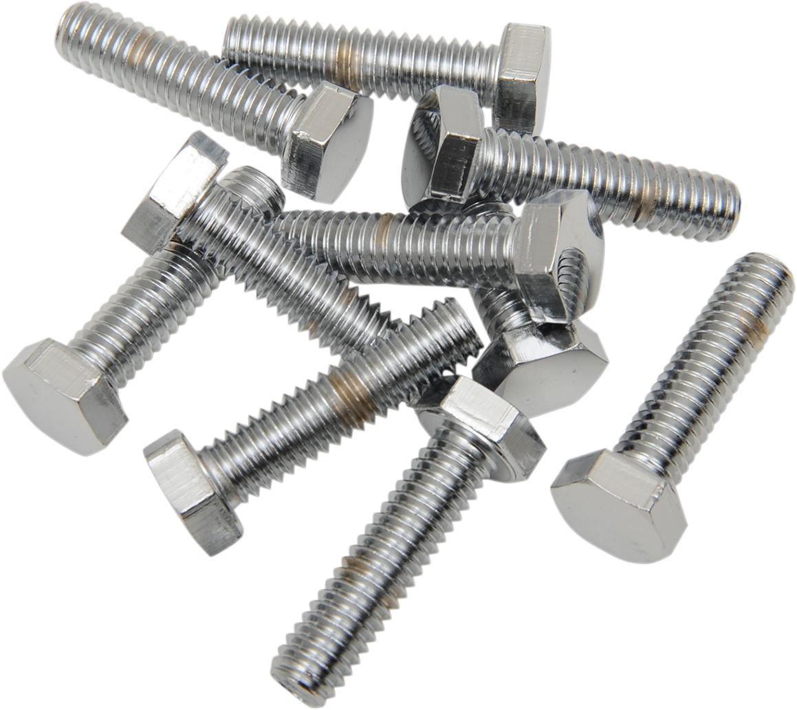Bolts - Hex-Head - Chrome - 5/16"-18 x 1"
