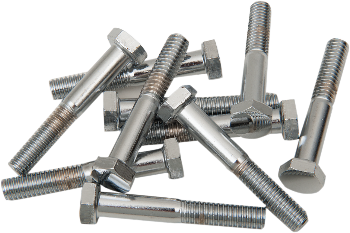 Bolts - Hex-Head - Chrome - 5/16"-18 x 2"