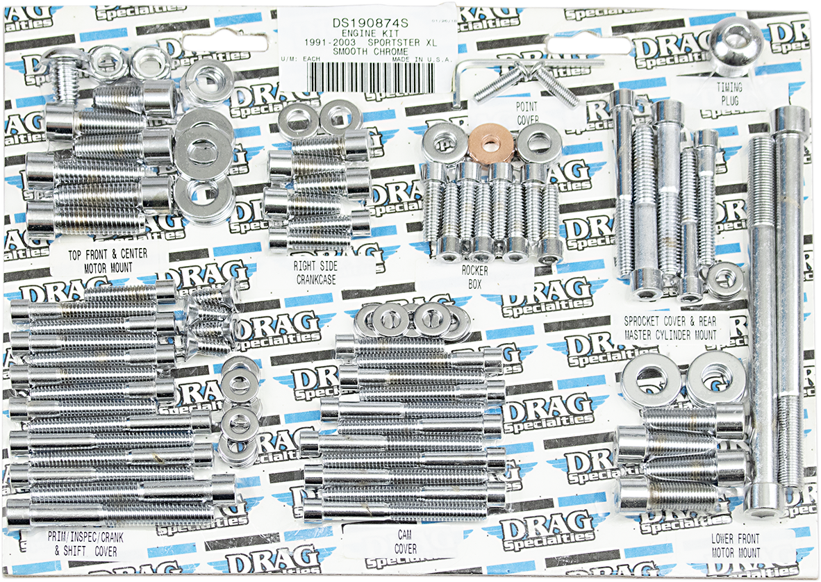 Bolt Kit - Motor - Socket-Head - Smooth - XL