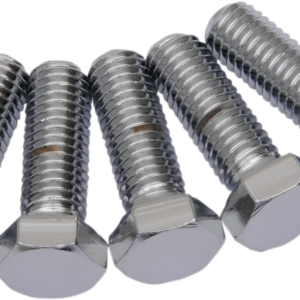 Bolts - Hex-Head - Chrome - 1/2"-13 x 2"