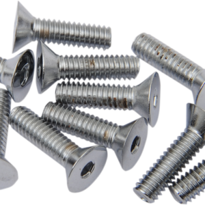 Bolts - Flat-Head - Chrome - 8-32 x 5/8"