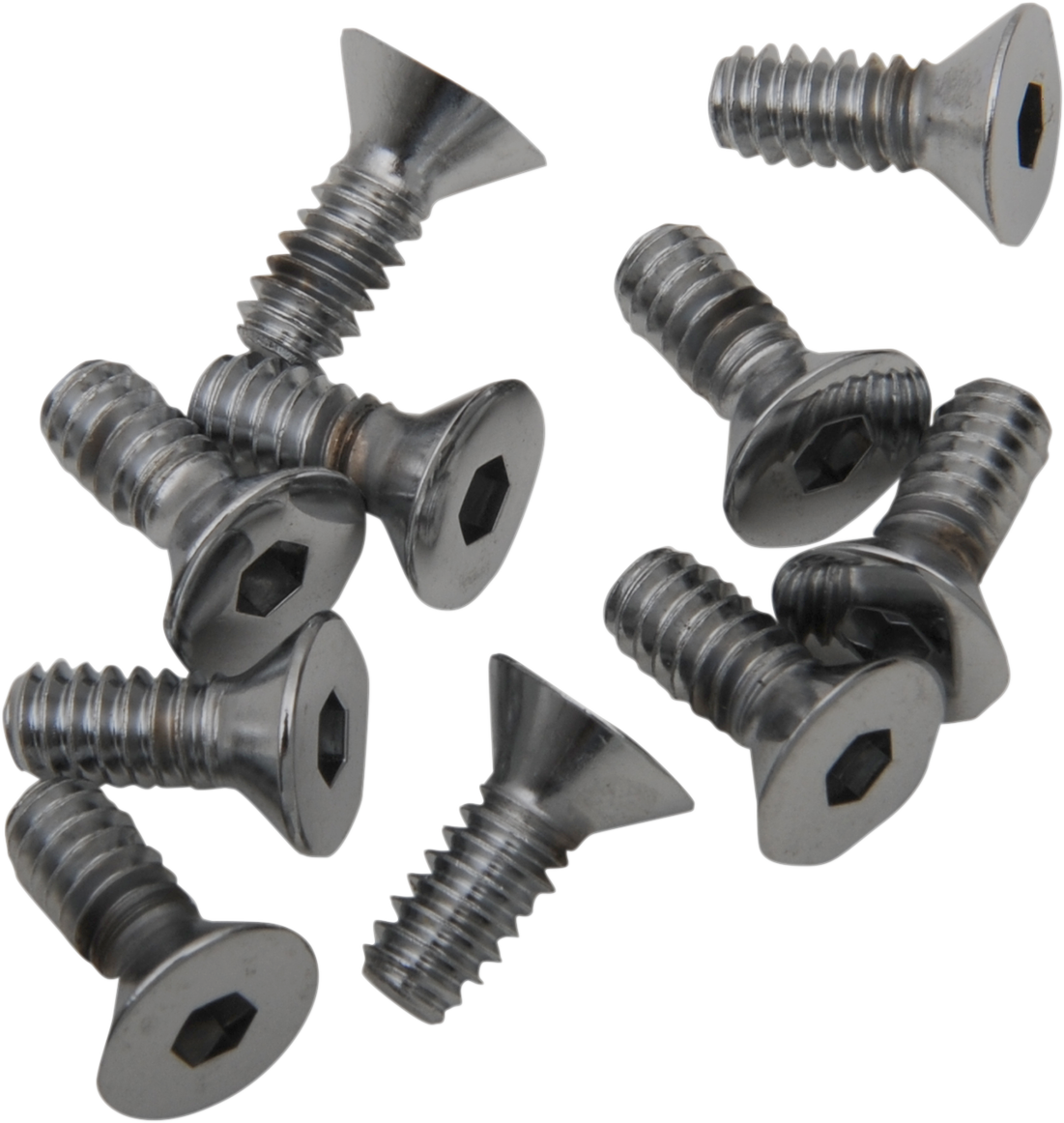 Bolts - Flat-Head - Chrome - 10-24 x 1/2" - Image 2