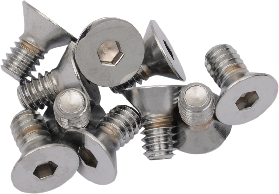 Bolts - Flat-Head - Chrome - 1/4"-20 x 1/2" - Image 2