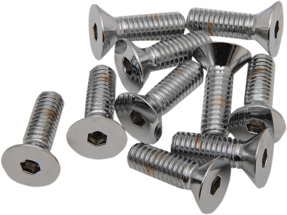 Bolts - Flat-Head - Chrome - 5/16-18 x 1" - Image 2