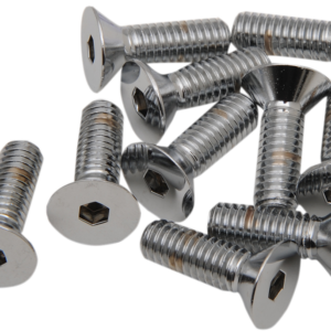 Bolts - Flat-Head - Chrome - 5/16"-18 x 1-1/4"
