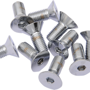 Bolts - Flat-Head - Chrome - 5/16"-24 x 1"
