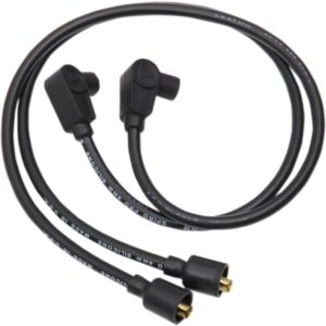 Universal Spark Plug Wire Kit - 90 degree - Black