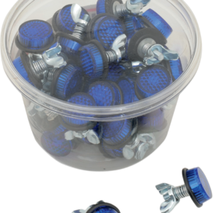 License Plate Reflectors - 40ct Tub - Blue