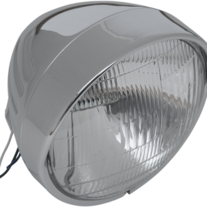 Headlight with Visor 6-1/2" - Grooved