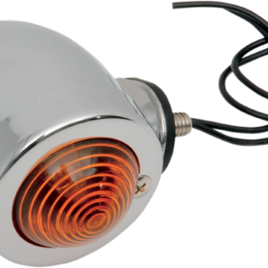 Bullet Light with Mount - Dual Filament - Amber Lens