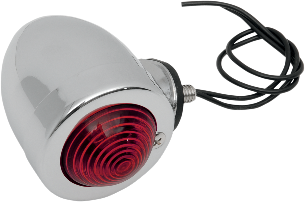 Bullet Light with Mount - Dual Filament - Red Lens