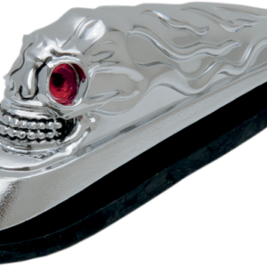 Skull Head -Illuminated Eyes - Chrome