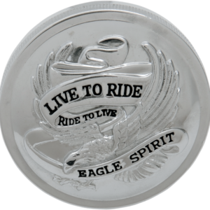 "Live to Ride" Gas Cap - Non-Vented - Chrome