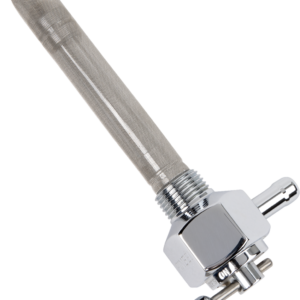 Hex Fuel Valve - Chrome - 3/8" NPT