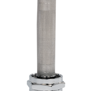 Round Fuel Valve - Lightning Chrome - 22 mm