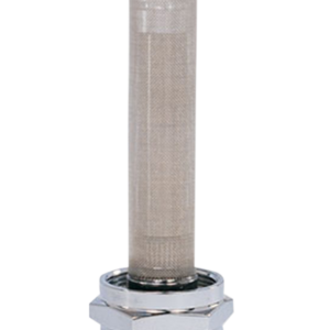 Round Fuel Valve - Flamed Chrome - 22 mm