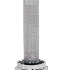 Round Fuel Valve - Flamed Chrome - 22 mm