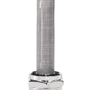 Hex Fuel Valve - Finned Chrome - 22 mm