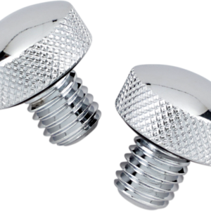 Knurled Seat Bolt - Chrome - FLST '84-'07