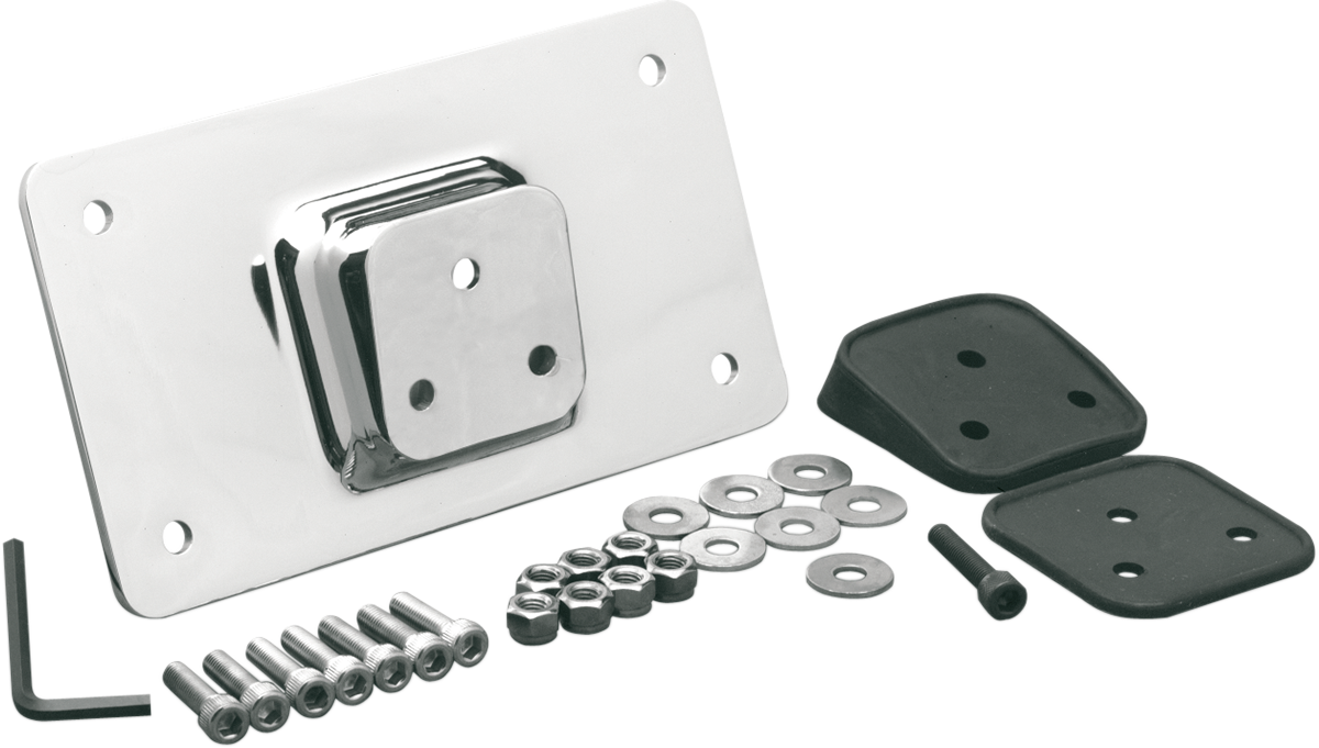 Fender License Plate Mount - Chrome - Image 2