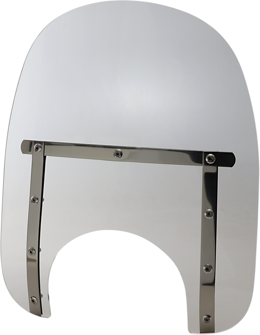 Memphis Slim Windshield - 15" - 9" Headlight Cut - Clear