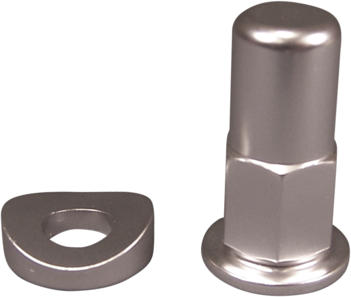 Rim Lock Nut/Spacer - Kit - Silver - Image 2