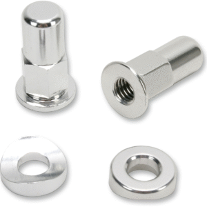 Rim Lock Nut/Spacer - Kit - Silver